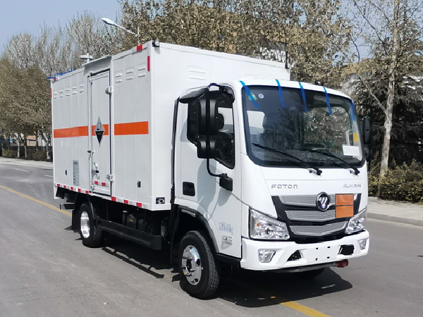 歐馬可藍牌腐蝕性物品廂式運輸車